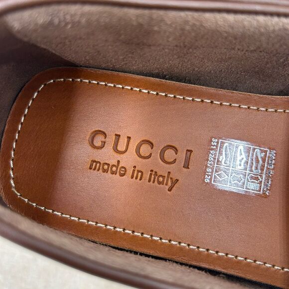 Men\'s Gucci interlocking G Supreme driver loafers size 9, made in Italy main image 8